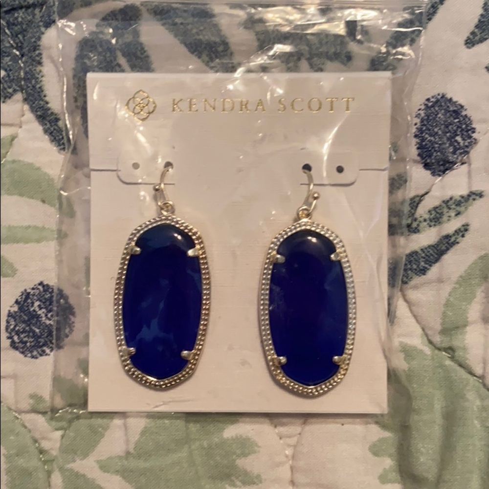 Kendra Scott Blue Elle style earrings